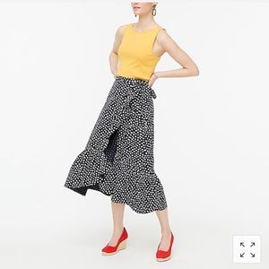 J Crew Ruffle Wrap Skirt -NWT